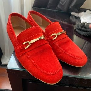 Women suede loafers, size 9